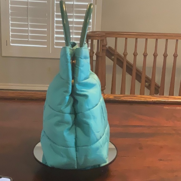 PRADA Quilted Crossbody/Handbag in Turquoise - Picture 8 of 15